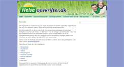 Desktop Screenshot of helseopskrifter.dk