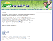 Tablet Screenshot of helseopskrifter.dk